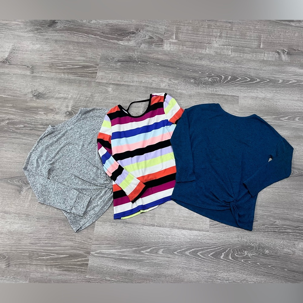 Girls Set of 3 long sleeved tops